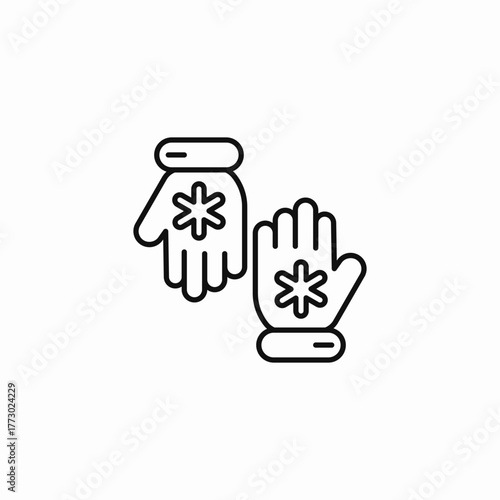 medical protective gloves icon sign vector