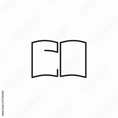 open book marker icon sign vector