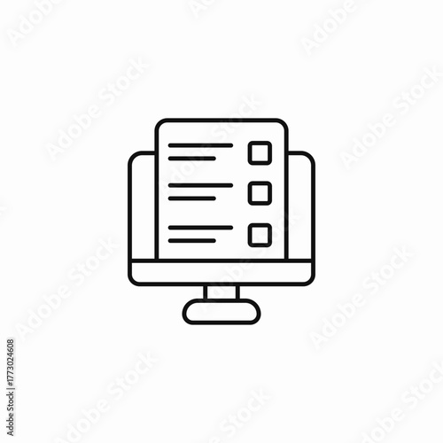 online test checklist icon sign vector