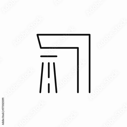 running water faucet flow icon sign vector