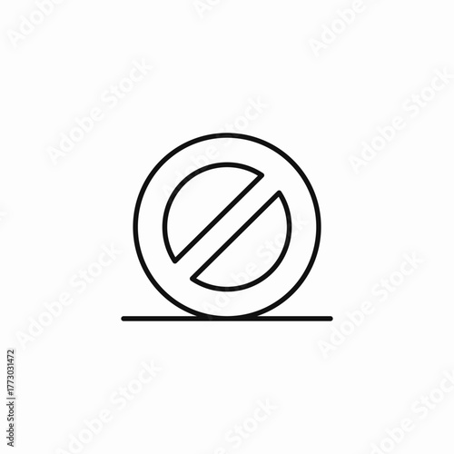 absolute prohibition sign icon sign vector