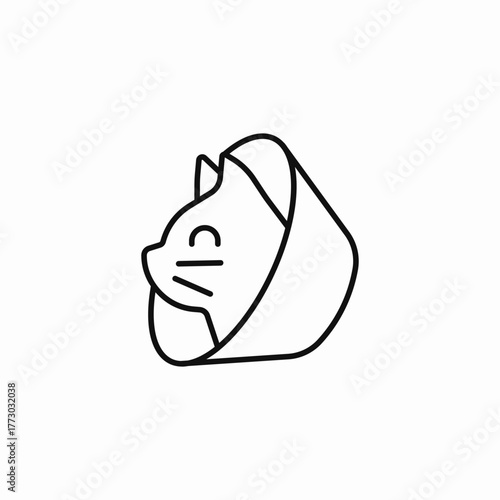 cat medical cone icon sign vector
