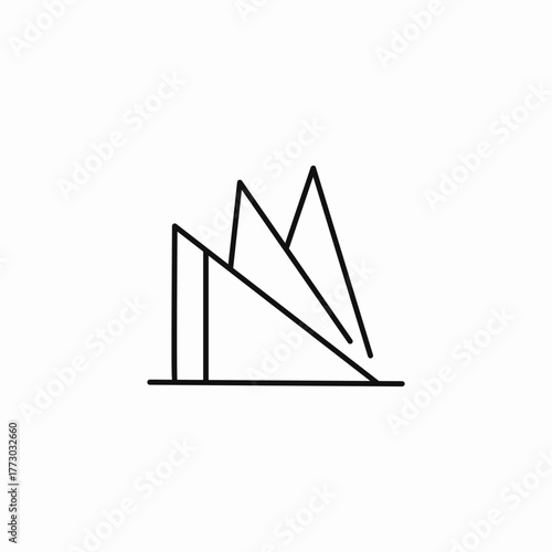 folded table cloth napkins icon sign vector