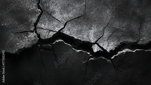 old cracked concrete wall
