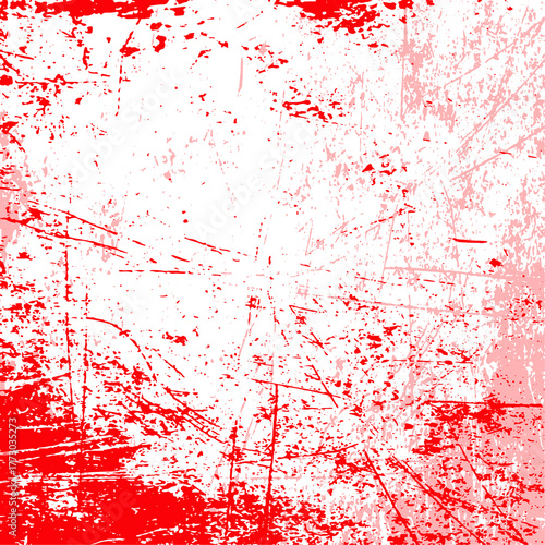 A Grunge Red Texture Scattered Brush Strokes PNG. Ideal for Creative Projects, Backgrounds and Branding.