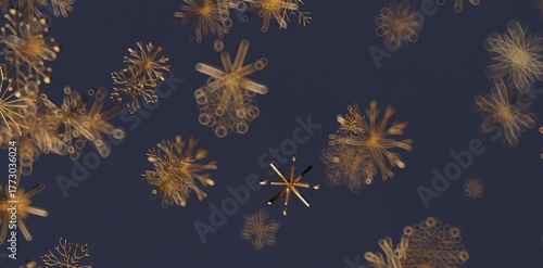 Abstract design of golden s...