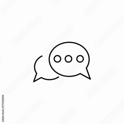 chat typing bubbles icon sign vector