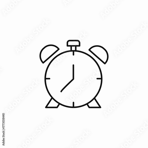classic alarm clock icon sign vector