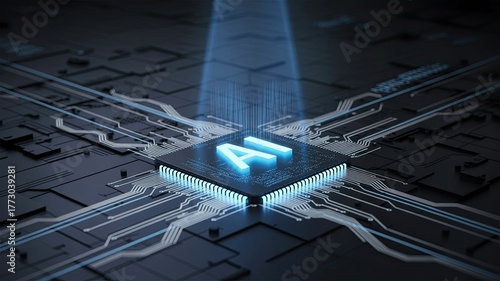 Cutting edge AI microchip powering modern tech innovations