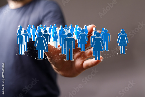 Digitally rendered group of...