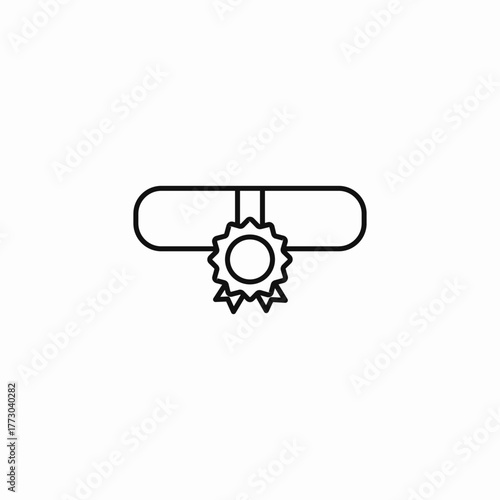 rolled diploma award icon sign vector