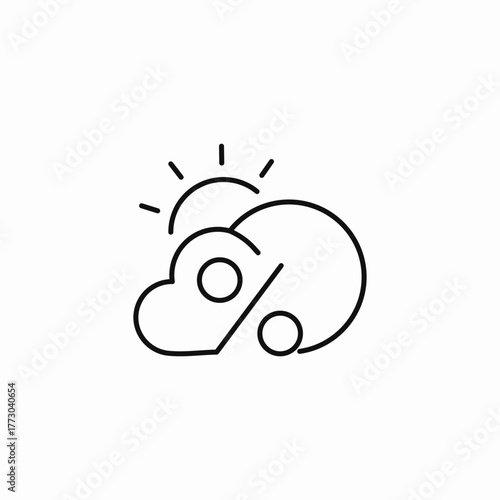 solar powered electric car icon sign vector