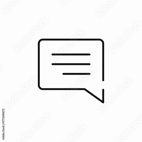 speech bubble chat icon sign vector