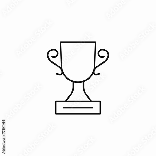 winner championship trophy icon sign vector