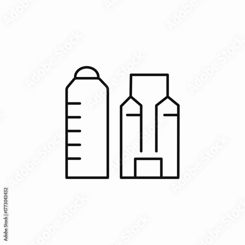 agricultural grain storage silos icon sign vector