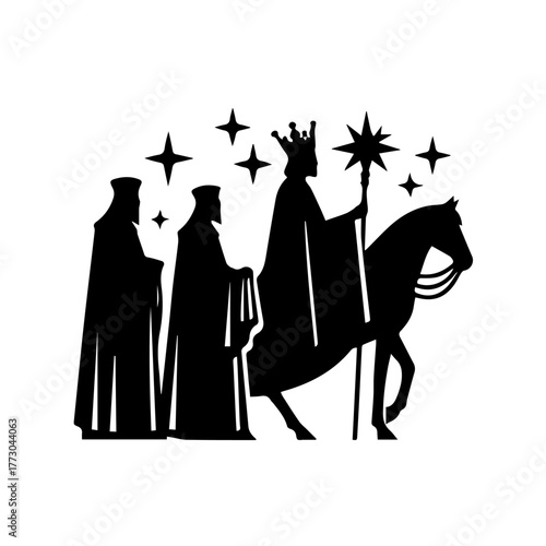 Design reyes magos Christmas Vector Image