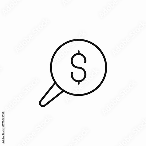 searching for funds icon sign vector