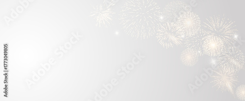 Vector realistic lights, flares. Magic fireworks in the night sky, Christmas background for holiday design, poster, postcard on a transparent background, png. Holiday lights.