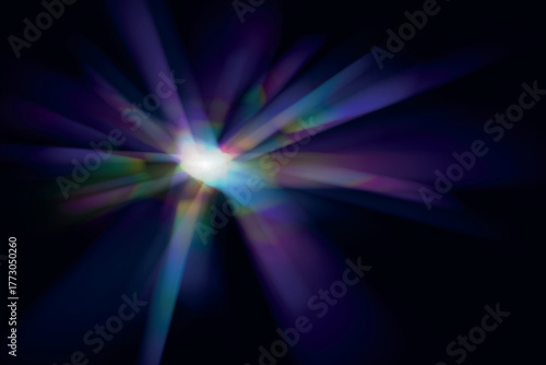 Transparent light refraction pattern for adding effects to backgrounds and objects. Holographic falling confetti glitters isolated on transparent background. Vector illustration.