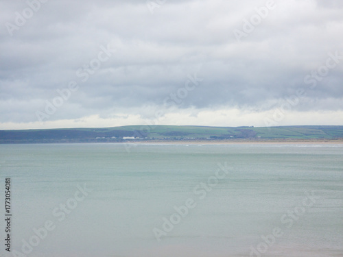 the beach and sea view