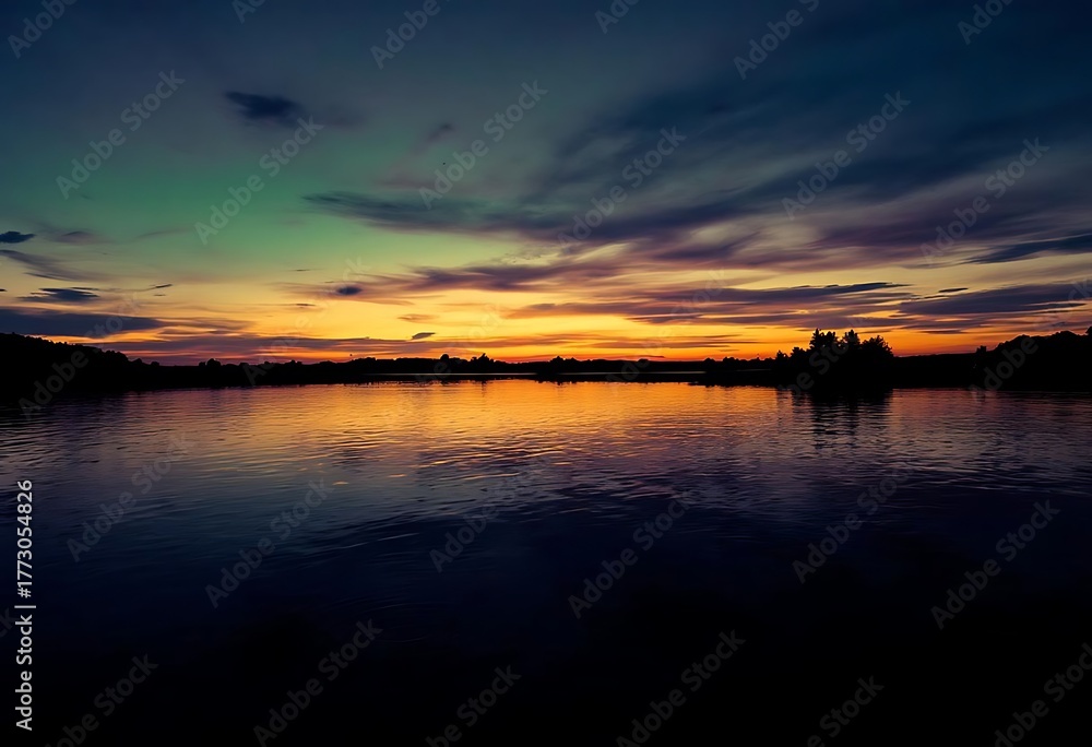 Fototapeta premium sunset over the sea