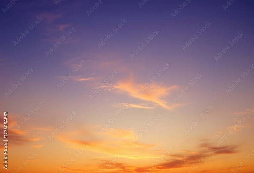 Obraz premium sunset sky with clouds