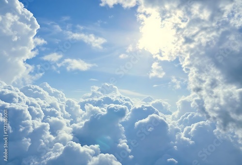 blue sky with clouds