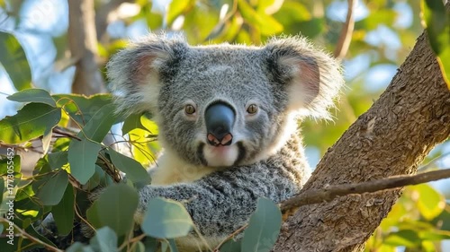 koala eating in the wild kangaroo island video	