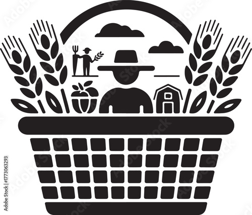 Autumn harvest festival celebration illustration