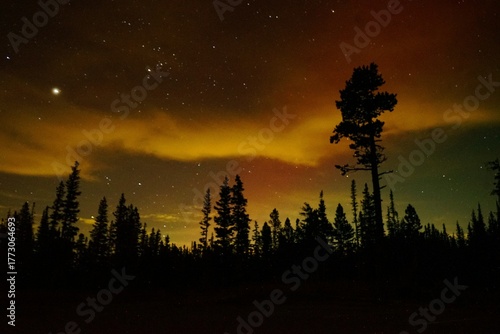 sunset in the mountains