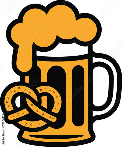 Illustration of a wine mug with drink