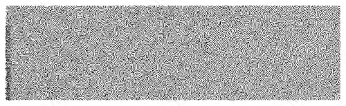 Seamless Black and White Labyrinth Pattern Abstract Wavy Lines Vector Texture