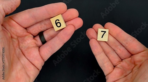 Photos Six Seven 6-7 Social Media Meme Trend