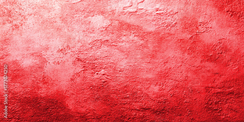 Abstract textured background with vibrant red and pink watercolor washes and brushstrokes