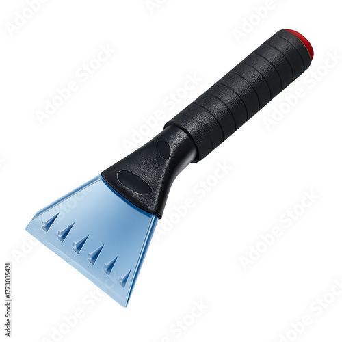 Ice scraper tool with ergonomic handle and frost blade Cutout Transparent PNG
