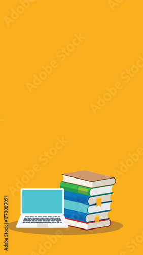Online learning. Concept of webinar, business online training, education on computer or e-learning concept, video tutorial vector illustration	