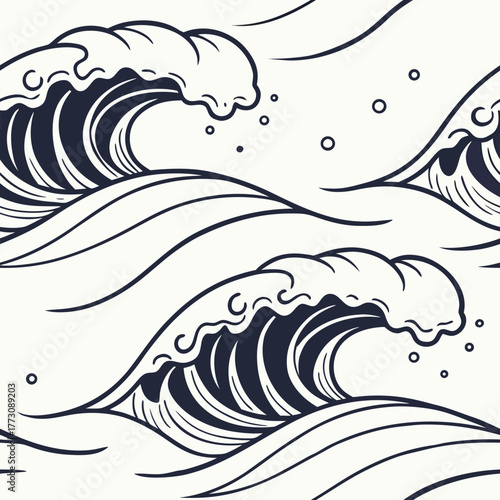 vector illustration of a wave