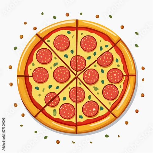 pizza vector illustration