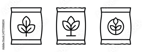 Stock vector graphic of herbal tea packets, sugar packets, and sweetener packets line art design