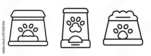 Dog food dispenser automatic pet feeder gravity food bowl food storage container for pets design