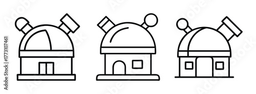 Discover astronomy telescopes vector illustration for space exploration and stargazing hobby