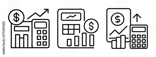 Financial analysis and growth calculator for investment planning and business accounting success