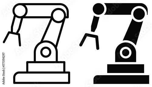 Industrial Robot Arm Design with Minimalist and Modern Aesthetics