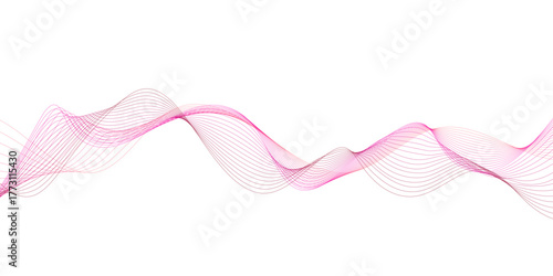 Abstract colorful wavy curved lines background. Abstract wave line vector illustration.	