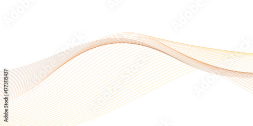 Abstract colorful wavy curved lines background. Abstract wave line vector illustration.	