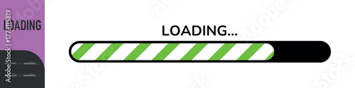 Loading bar. Loading or Installing process. Load sign. System software update and upgrade. Vector loading bar progress icons. Download progress. Color set icons. Vector illustration