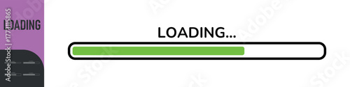 Loading bar. Loading or Installing process. Load sign. System software update and upgrade. Vector loading bar progress icons. Download progress. Color set icons. Vector illustration