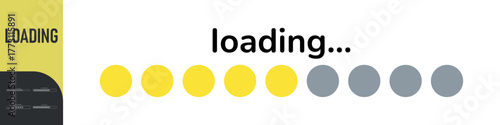 Loading bar. Loading or Installing process. Load sign. System software update and upgrade. Vector loading bar progress icons. Download progress. Color set icons. Vector illustration