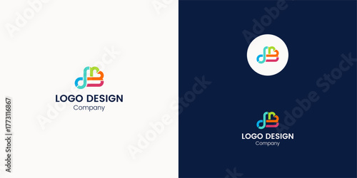 Modern Abstract Colorful Logo Design Concept for Branding