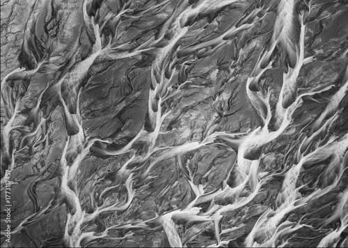 Braided River Monochrome